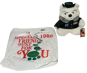 vintage 1989 Dayton Hudson Bully Bear Christmas plush