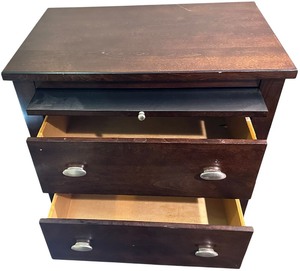 Nightstand-2-Drawers With Pull-Out Shelf by Westside