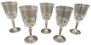 Cristal DArques-Durand Chantelle (Lady Victoria) Crystal Wine Glasses - Qty 5  7 tall, 3.25D