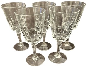 Cristal DArques-Durand Chantelle (Lady Victoria) Crystal Wine Glasses - Qty 5  7 tall, 3.25D