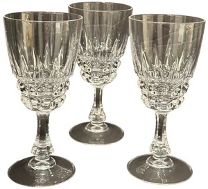 Cristal DArques Pompadour Wine Glass - Qty 3  6.75 tall, 3 18D  BOX 21