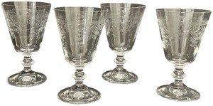 Lucca Cafe Goblets - Qty 4  5 78 tall, 3.5D  BOX 21