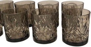 Melodia Smoke Old Fashioned Glasses - Qty 12  3 58 tall, 3.25D