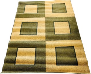 RUG Mahdavis Geo Taupe Area Rug featuring 100% Heat-Set Poly Propylene Fibers  88 X 61