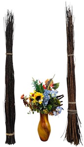 Floral Home Decor Bundle  Vase, Flowers, Twigs