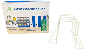 Desk Organizer Bundle - Qty 2  Desk Organizer  Wire Shelf