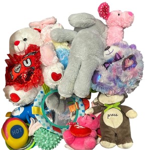Plush Stuffed Toys and Rattle Toy Bundle