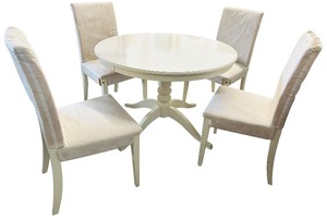 IKEA LIATROP White Table with 4 Chairs