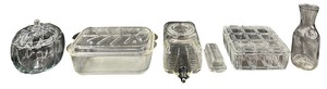 Vintage Federal Glass Refrigerator Glassware Bundle - Qty 6 pcs