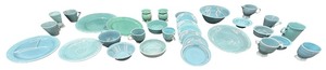 Vintage Mixed FIESTA Dishware Bundle - Qty 32 Pcs  Blue