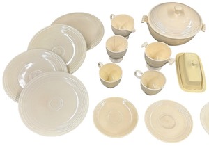 Vintage Mixed FIESTA Dishware Bundle - Qty 19 Pcs  CreamBeige