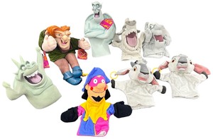 Vintage Disney The Hunchback of Notre Dame Character Hand Puppet Set - Qty 8