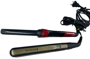 Remington Hair Care Bundle - Qty 2  Remington Silk Ceramic T Studio S9600 Flat Iron  Remington CI96 Curling Wand