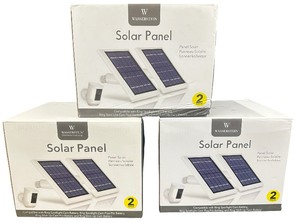 WASSERSTEIN Solar Panel for RING SPOTLIGHT Bundle - Qty 6 - WHITE - (B)