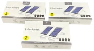 WASSERSTEIN Solar Panel for ARLO ULTRA 2, PRO 3, PRO 4 Bundle - Qty 6 - WHITE (C)
