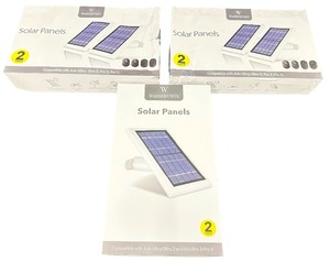WASSERSTEIN Solar Panel for ARLO ULTRA 2, PRO 3, PRO 4 Bundle - WHITE (D) 