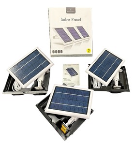 WASSERSTEIN Solar Panel for ARLO ULTRA 2, PRO 3, PRO 4 - 3 Pack (F)