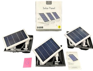 WASSERSTEIN Solar Panel for ARLO ULTRA 2, PRO 3, PRO 4 - 3 Pack (G)