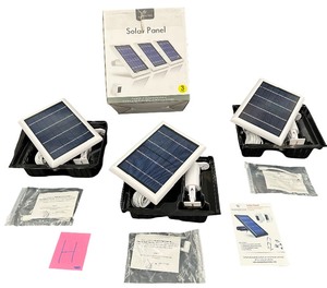 WASSERSTEIN Solar Panel for RING SPOTLIGHT - WHITE - 3 Pack (H)