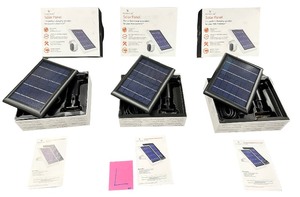 WASSERSTEIN Solar Panel for ARLO ESSENTIAL  BLACK - Qty 3 Pack (L)