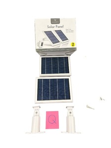 WASSERSTEIN Solar Panel for RING SPOTLIGHT Camera Battery  WHITE Qty 2 Pack 
