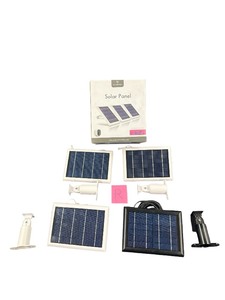 WASSERSTEIN Solar Panel with Mounting Brackets for ARLO ESSENTIAL  WHITE (3) BLACK (1) Qty 4 (R)