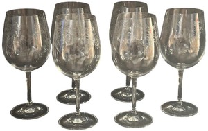 Lucca Burgundy Glasses - Qty 6  8.25 tall, 3.25D