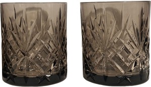 Melodia Smoke Old Fashioned Glasses - Qty 12  3 58 tall, 3.25D