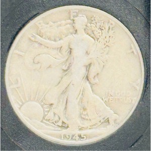 COIN 1945 S Japan Surrenders End of WWII Sept. 2, 1945 Walking Liberty Silver Half Dollar packaged in a special commemorative holder titled Japan Surrenders  End of World War II