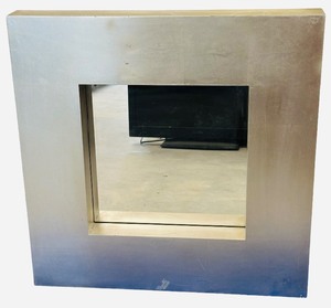 Silver Mirror  Medium  THICK HEAVY  27 X 27 X 3