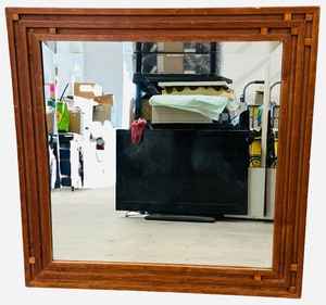 Wood Mirror  29 78 X 29 78 X 34