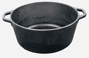 Black Cast Iron Pot by The Lodge 10 14 D X 4 Deep