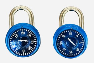 MASTER LOCK Padlocks - BRAND NEW - BLUE - Qty 2