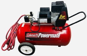 Coleman PowerMate 5 HP 20 Gallon Portable Air Compressor with 50 Ft Hose