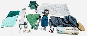 Camping Bundle  Santa Cruz 4-Room 8-Person Tent  Eureka The Storm Shield Annex  Eureka The Storm Shield Annex  Camping Chair with Carrying Bag  Backback Seat  Hammock  Sleeping Bag