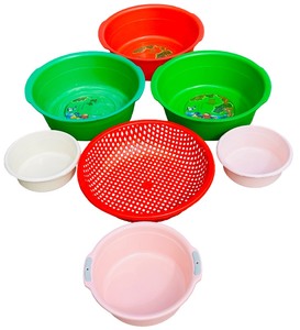 RED Basket Strainer with Bowls Bundle - Qty 6