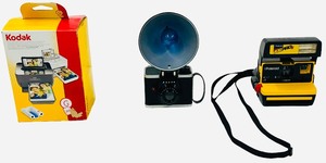 Vintage Camera Bundle - Qty 3  Kodak EasyShare Dock G600  Vintage 1950s Ansco Ready Flash 620 Film Camera  Vintage Polaroid Job Pro 2 Instant Camera