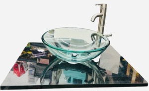 Glass Bowl Sink by HOTO 16 12 X 6 78
