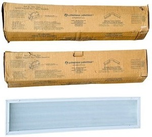 Lithonia Lighting Fluorescent Light Fixture Bundle - Qty 3