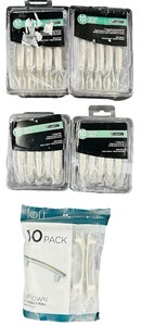 Cabinet Pull Bundle - 5 pack 10 Count 50 TOTAL   Liberty Ethan 3 in. (76 mm) Center-to-Center Satin Nickel Drawer Pull (10-Pack)  Loft Uptown 3-inch Cabinet Pulls in a Satin Nickel Finish