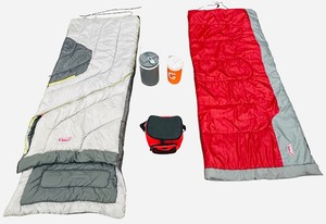 Coleman Camping Bundle - 2 Camping Bags  2 Drinking Jugs  1 Lunch Cooler Bag