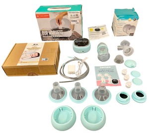 Breastfeeding Bundle  Zomee Z2 Double Electric Breast Pump Bundle  BlueSnail 3-Pack Bamboo Deluxe Changing Pad Cover  Prince Lionheart EVO Wipes Warmer  Nanobb 60-count Disposable Nursing Pad
