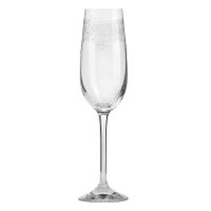 LUCCA Medium Etched Champagne Glasses - Qty 5  (TRAY 24)