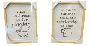 Bathroom Sign Bundle - Qty 2