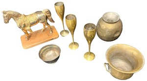 Brass and Silver Bowl Bundle NON-MAGENETIC  TESTED