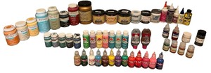 Paint Crafting Bundle  Puffy Paint   Assorted Apple Barrel Tulip Glitter Paint  Inspirations Chalk Finish Acrylic Paints Jar of Rust-Oleum Metallic Accents  Jars of Dixie Belle Moonshine Metallics, Patina Paint DecoArt Chalky Finish Paint Products