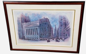 NY Stock Exchange Painting, Wall Street Painting  39 X 29 X 1