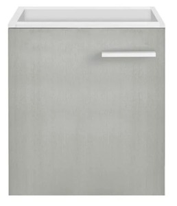 Brushed Aluminum Bathroom Vanity, Colmer 18 One Cabinet Single by Swiss Madison  BRAND NEW 