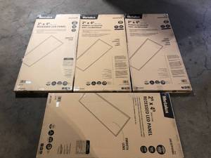 lot 3 image: Lot of Metalux 2 ft. x 4 ft. 4500 Lumens Integrated LED Flat Panel Light 4000K   Customer Returns See Pictures