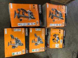 lot 14 image: Lot of Assorted Ridgid WetDry Shop Vac Not Checked Used  Various Models and Conditions Customer Returns See Pictures